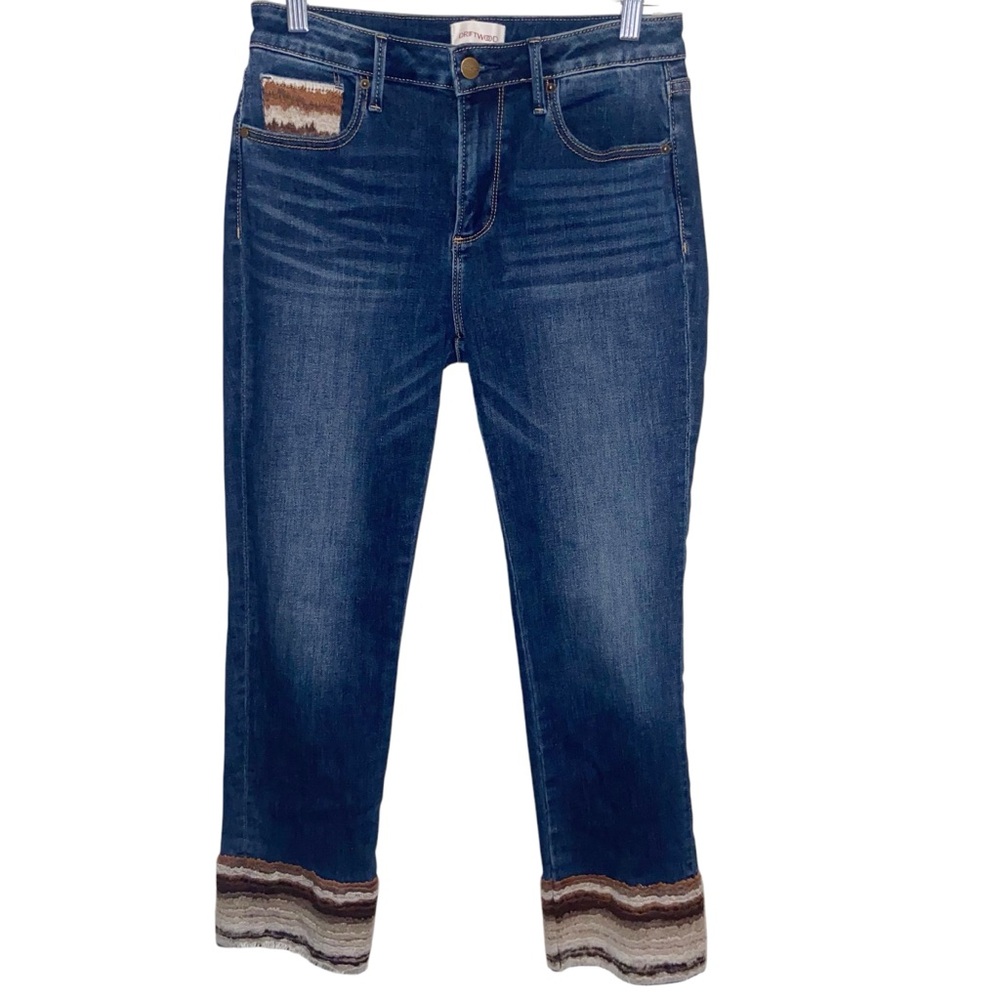 Driftwood Jeans Womens Size 27 Colette Embroidered Boho Hippie Festival Denim